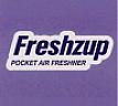 Freshzup POCKET AIR FRESHNER (and logo) trademark logo