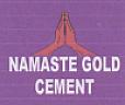 NAMASTE GOLD CEMENT (and logo) trademark logo
