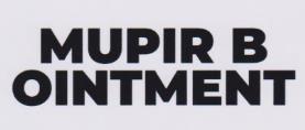 MUPIR B OINTMENT (and logo) trademark logo
