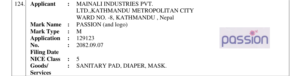 Original bulletin entry for PASSION (and logo)