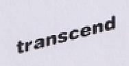 TRANSCEND (and logo) trademark logo