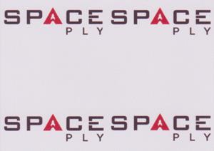 SPACE PLY (and logo) trademark logo