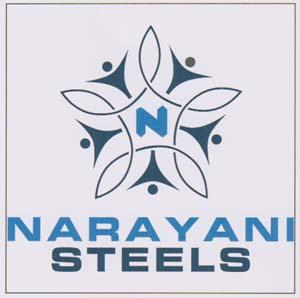 NARAYANI STEELS (and logo) trademark logo