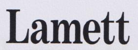 Lamett (and logo) trademark logo