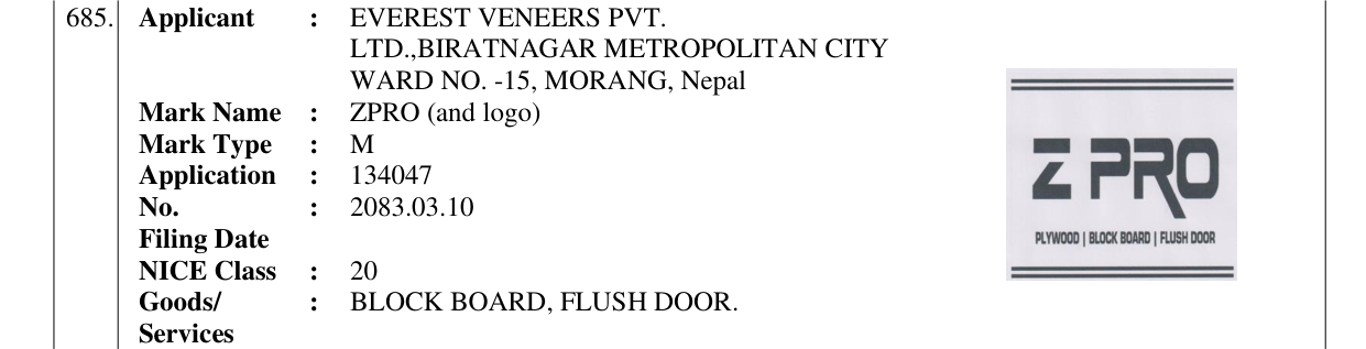 Original bulletin entry for ZPRO (and logo)