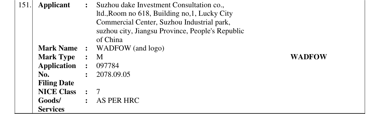 Original bulletin entry for WADFOW (and logo)
