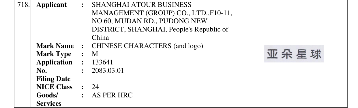 Original bulletin entry for CHINESE CHARACTERS (and logo)
