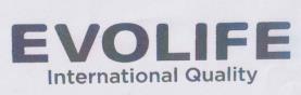 EVOLIFE (and logo) trademark logo