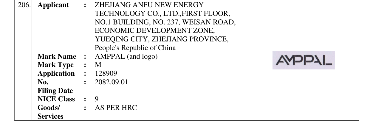 Original bulletin entry for AMPPAL (and logo)