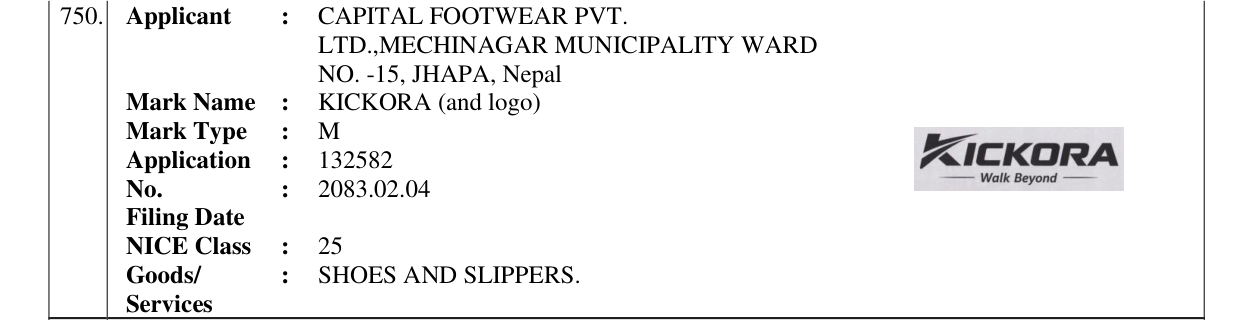 Original bulletin entry for KICKORA (and logo)