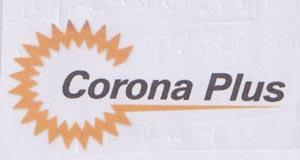 CORONA PLUS (and logo) trademark logo