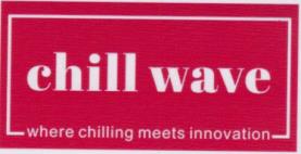 CHILL WAVE (and logo) trademark logo