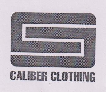 CALIBER CLOTHING (and logo) trademark logo