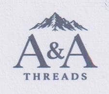 A & A THREADS (and logo) trademark logo