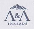 A & A THREADS (and logo) trademark logo