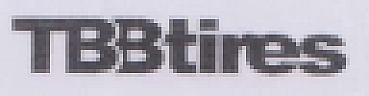 TBBtires (and logo) trademark logo