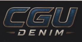 CGU DENIM (and logo) trademark logo