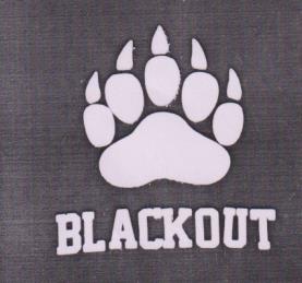 BLACKOUT (and logo) trademark logo