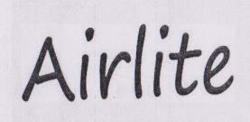 AIRLITE (and logo) trademark logo