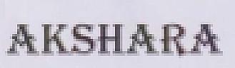 AKSHARA (and logo) trademark logo