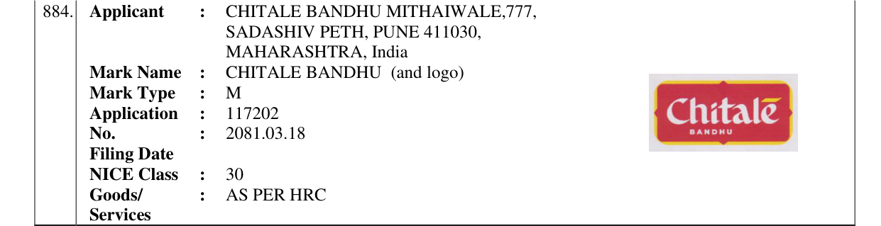 Original bulletin entry for CHITALE BANDHU (and logo)