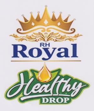 RH ROYAL HEALTHY DROP (and logo) trademark logo