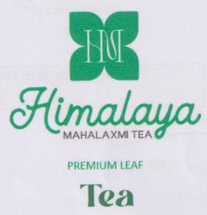 HM HIMALAYA MAHALAXMI PREMIUM LEAF TEA (and logo) trademark logo