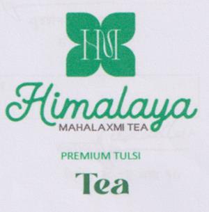 HM HIMALAYA MAHALAXMI PREMIUM TULSI TEA (and logo) trademark logo