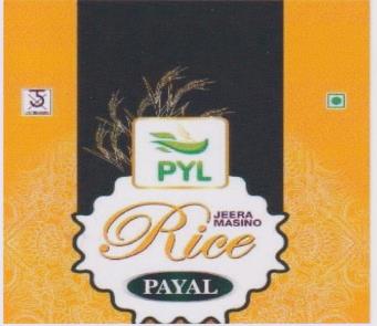 PYL JEERA MASINO RICE (and logo) trademark logo
