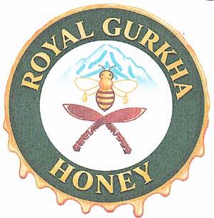 ROYAL GURKHA HONEY (and logo) trademark logo