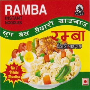 RAMBA INSTANT NOODLES (and logo) trademark logo