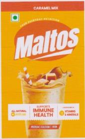 MALTOS CARAMEL MIX (and logo) trademark logo