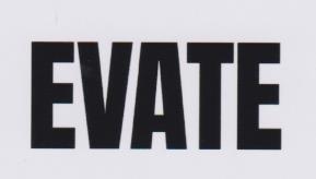 EVATE (and logo) trademark logo