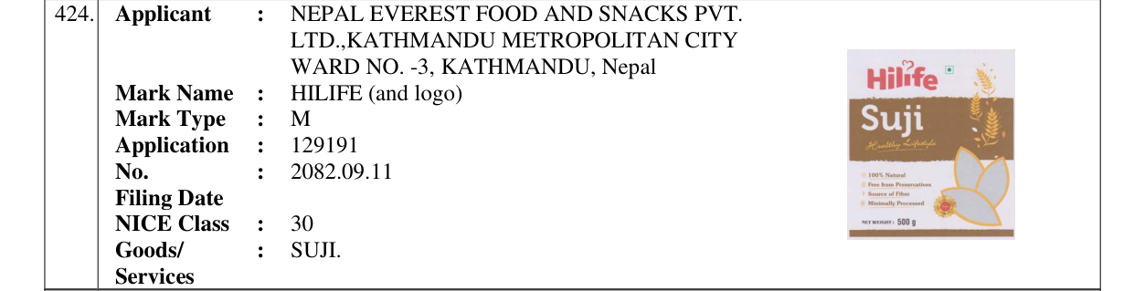 Original bulletin entry for HILIFE (and logo)