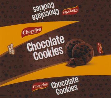 CHERRIES CHOCOLATE COOKIES (and logo) trademark logo