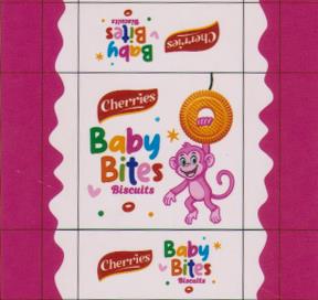 CHERRIES BABY BITES (and logo) trademark logo