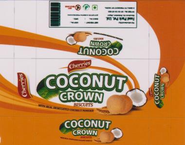 CHERRIES COCONUT CROWN (and logo) trademark logo