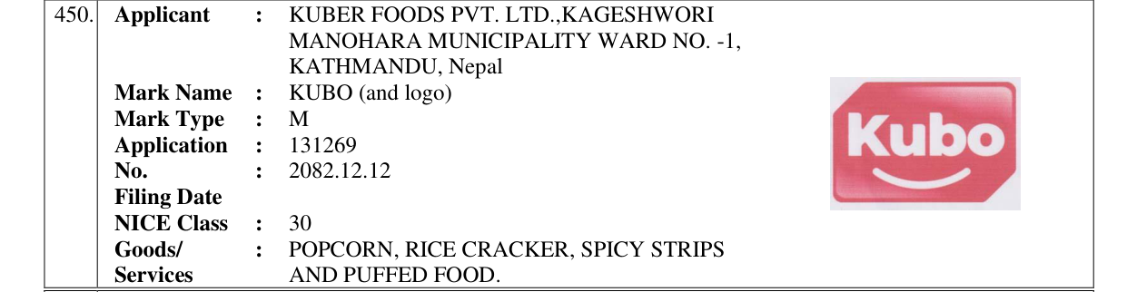 Original bulletin entry for KUBO (and logo)