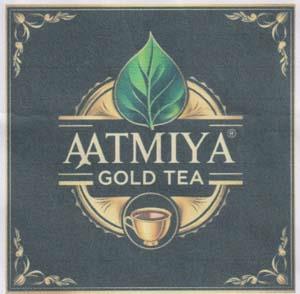 AATMIYA GOLD TEA (and logo) trademark logo