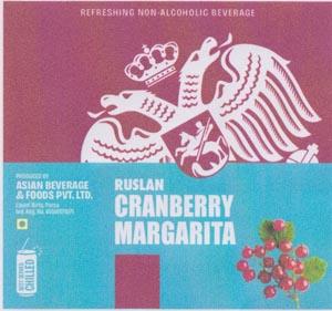RUSLAN CRANBERRY MARGARITA (and logo) trademark logo