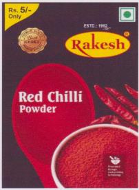 RAKESH (and logo) trademark logo