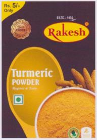 RAKESH (and logo) trademark logo