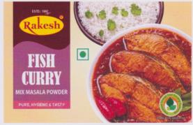 RAKESH (and logo) trademark logo
