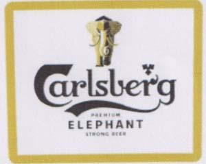 CARLSBERG PREMIUM ELEPHANT STRONG BEER (and logo) trademark logo