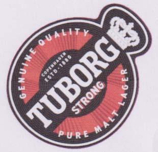 TUBORG STRONG PURE MALT LAGER (and logo) trademark logo
