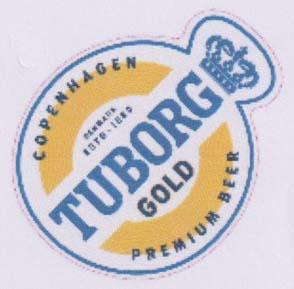 TUBORG GOLD (and logo) trademark logo