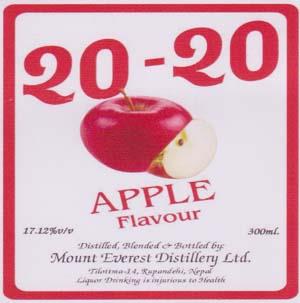 20-20 APPLE FLAVOUR (and logo) trademark logo