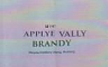 M.1987 APPLYE VALLY BRANDY (and logo) trademark logo