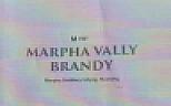 M. 1987 MARPHA VALLY BRANDY (and logo) trademark logo