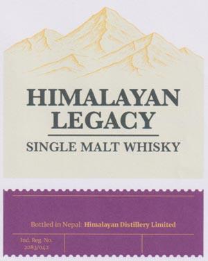 HIMALAYAN LEGACY SINGLE MALT WHISKY (and logo) trademark logo